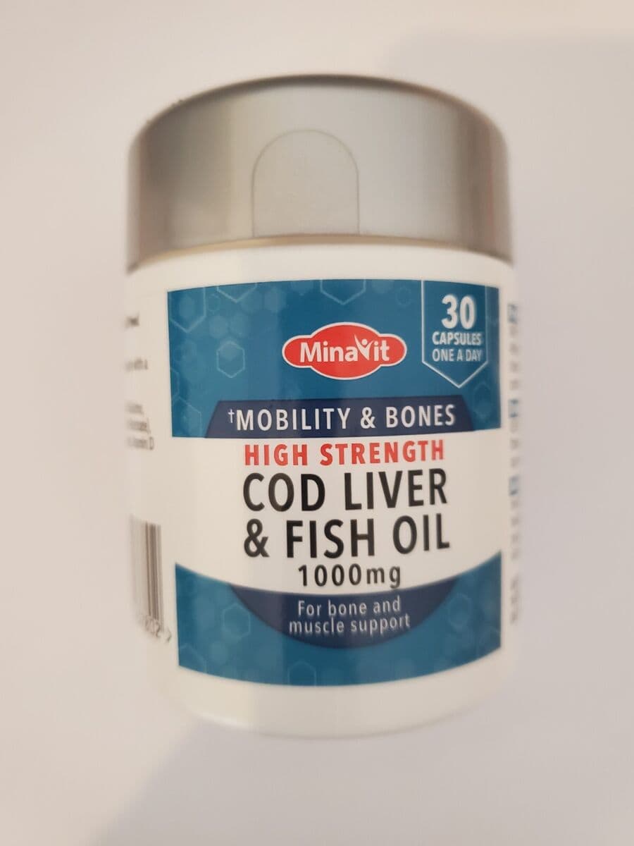 MinaVit MOBILITY & BONES HIGH STRENGTH COD LIVER & FISH OIL