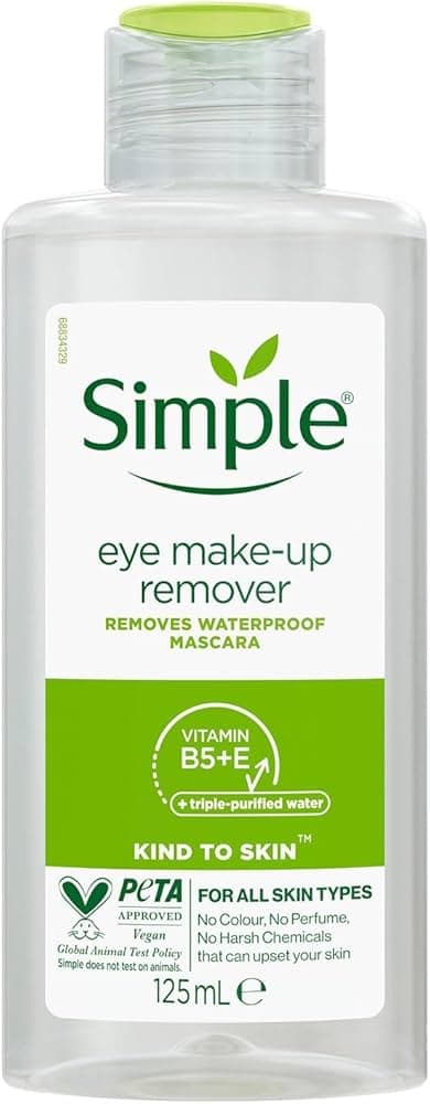 Simple® eye make-up remover