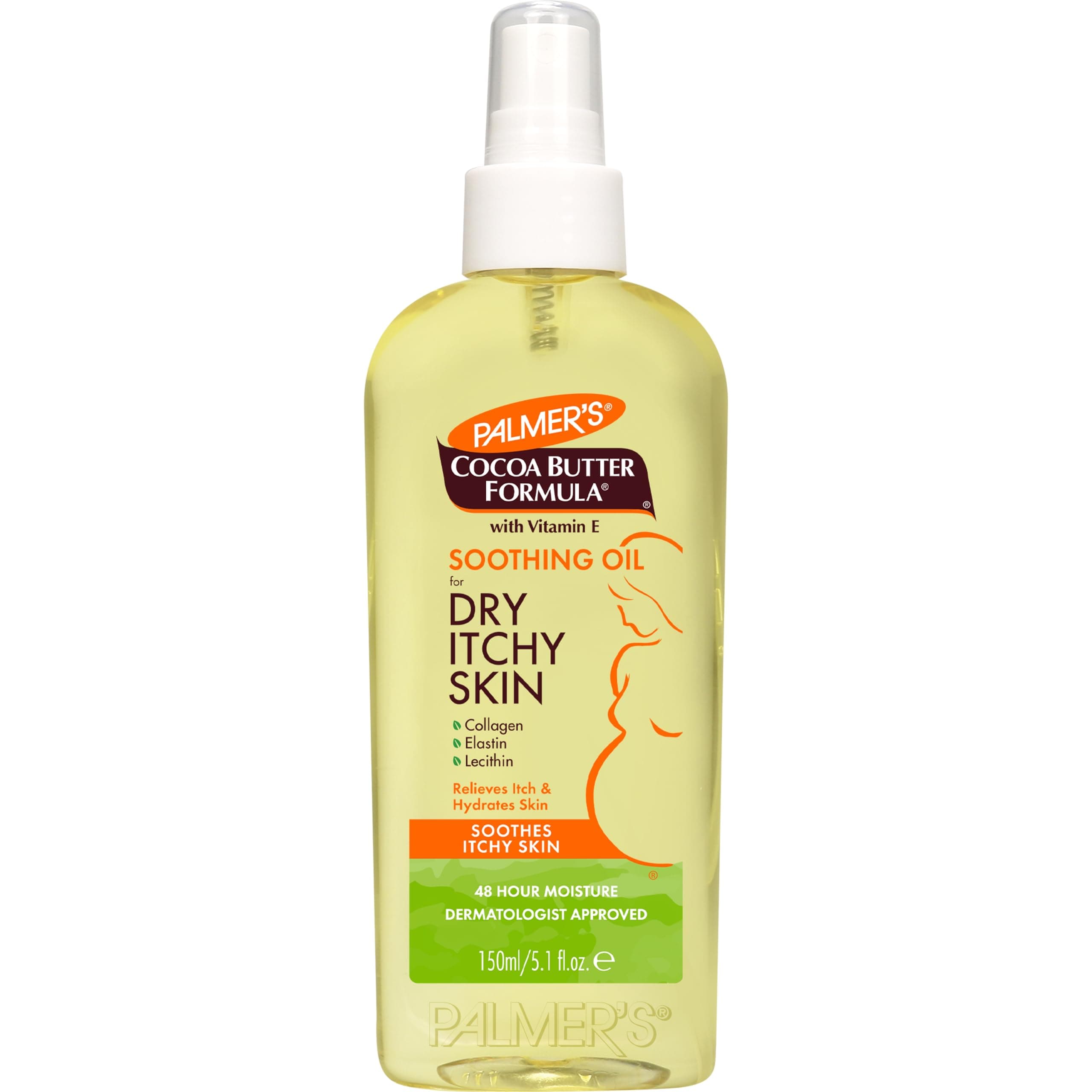 PALMER'S® COCOA BUTTER FORMULA® with Vitamin E SOOTHING OIL for DRY ITCHY SKIN 150ml/ 5.1 fl.oz.