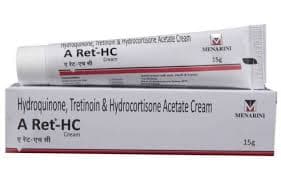  Hydroquinone, Tretinoin & Hydrocortisone Acetate Cream A Ret-HC M MENARON 15g