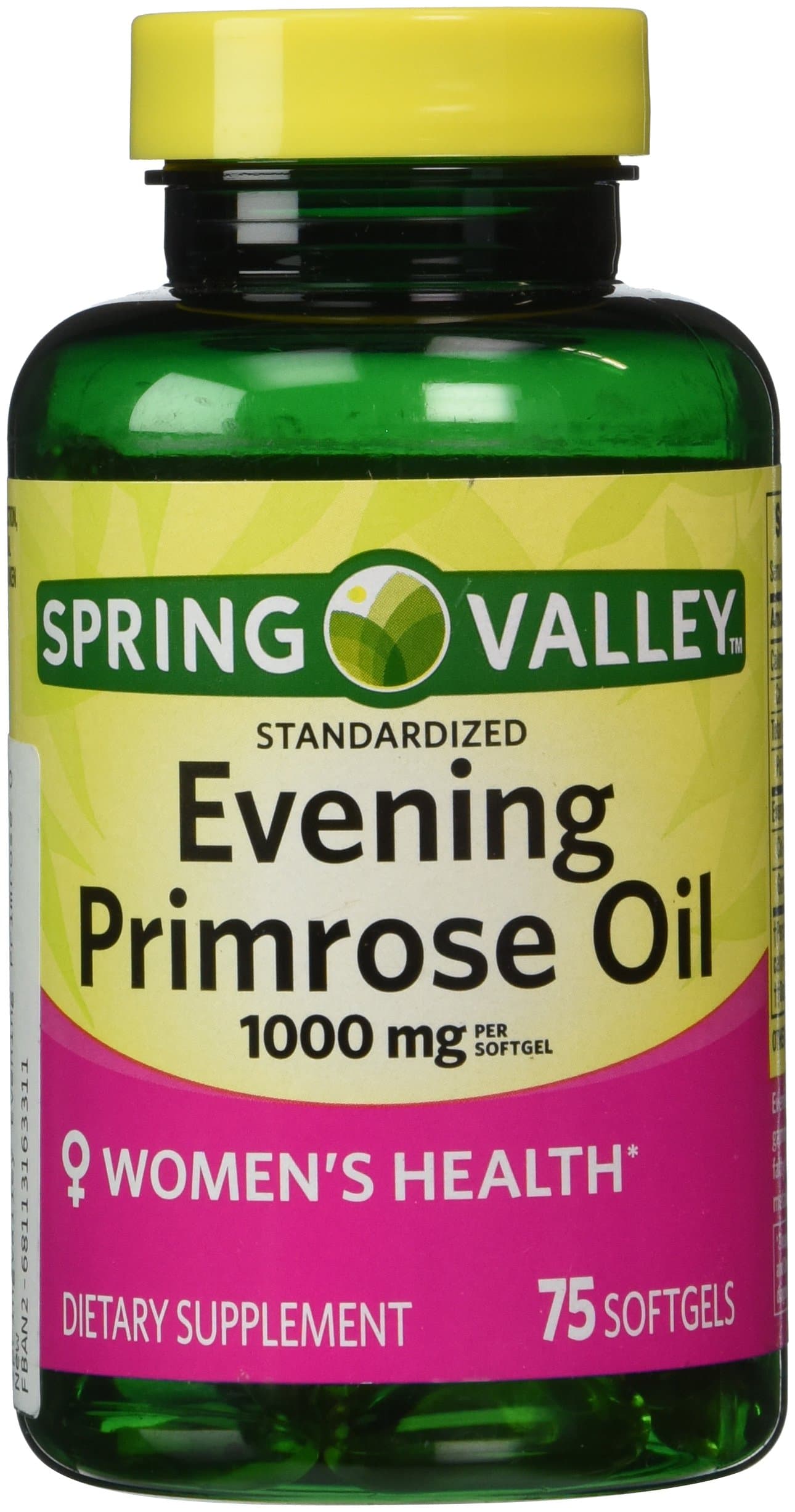 SPRING VALLEY. Standarized Evening Primrose Oil. 1000 mg