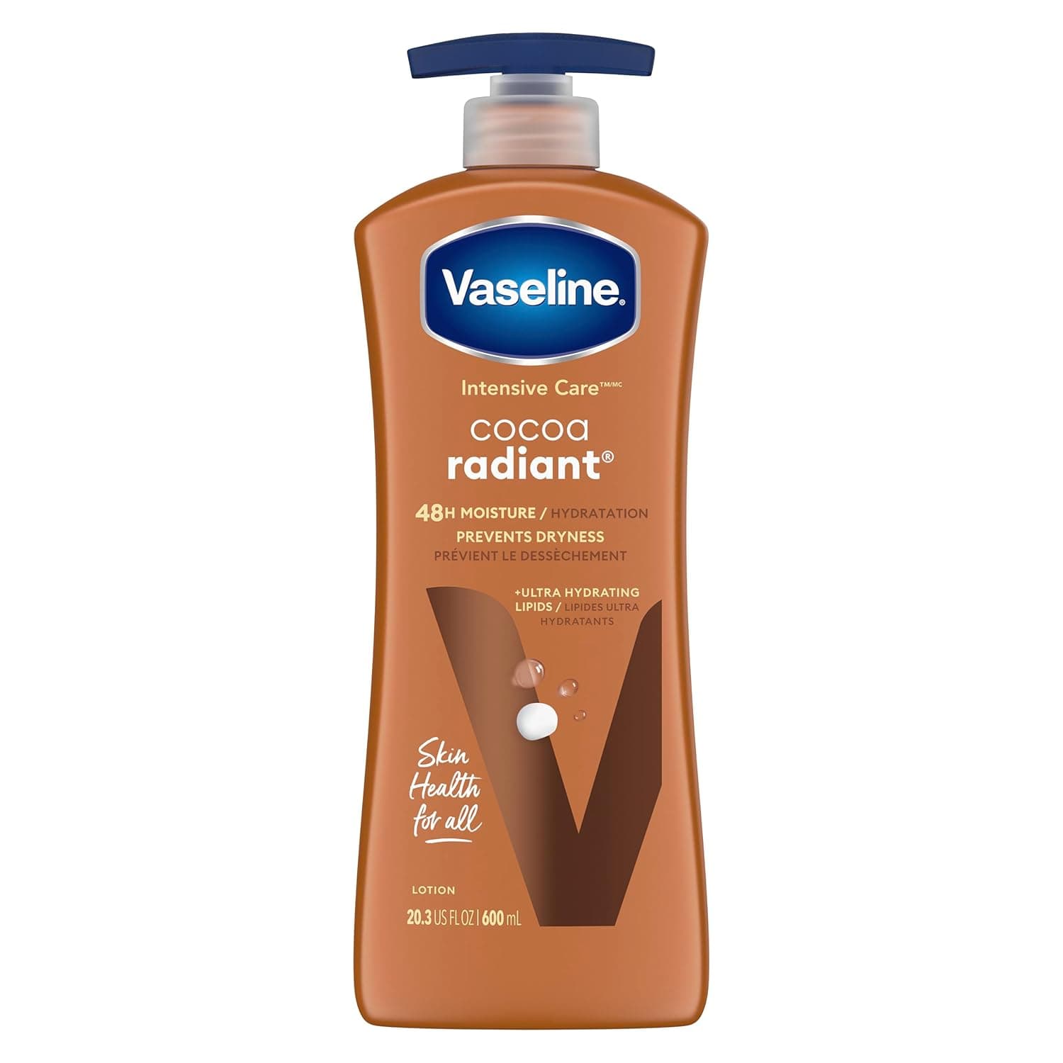 Vaseline. Intensive Care cocoa radiant.  600 ml