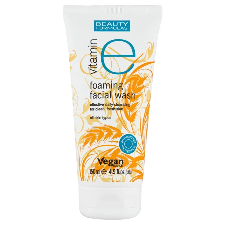 BEAUTAS vitamin e foaming facial wash