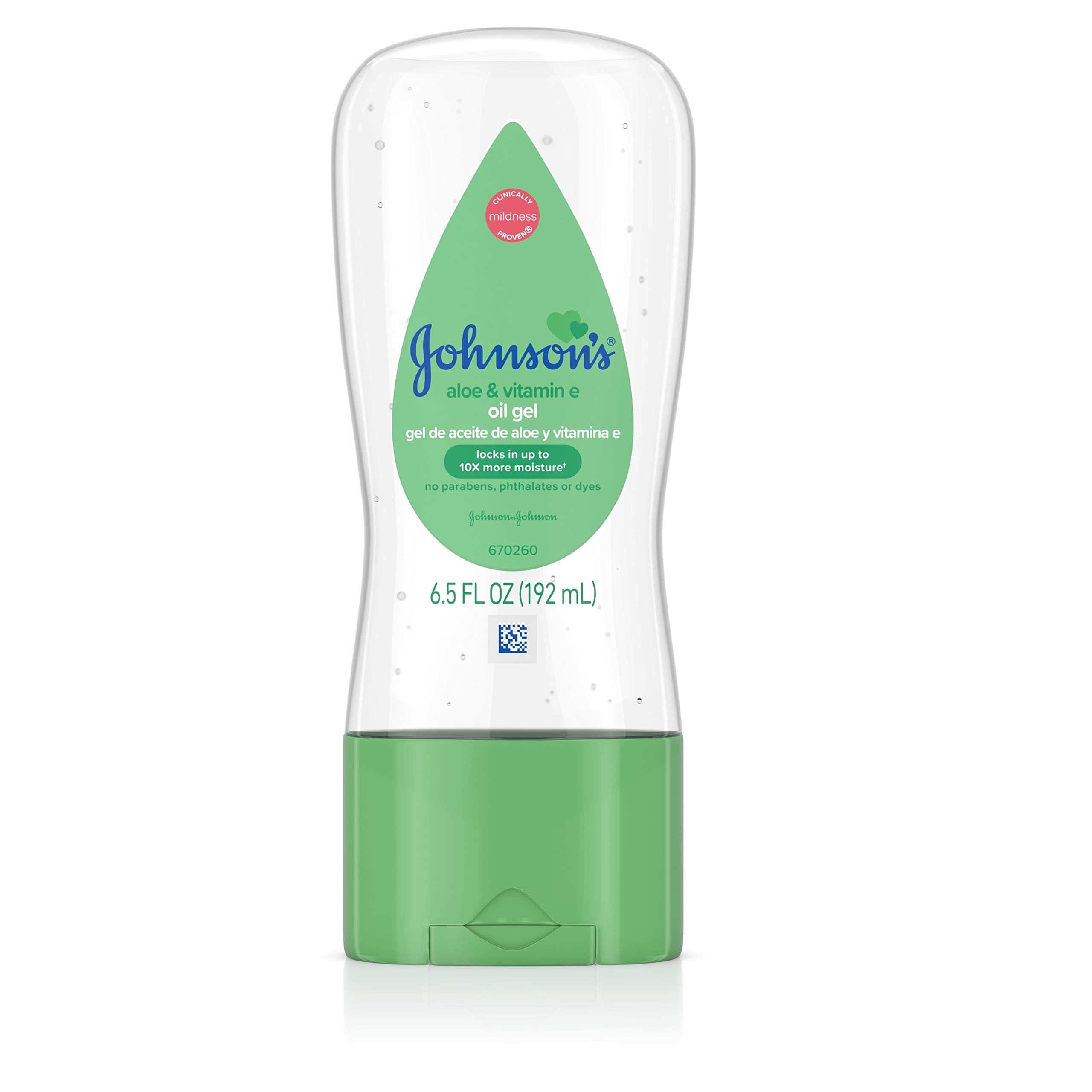 Johnson's. aloe & vitamin e  oil gel  192 ml