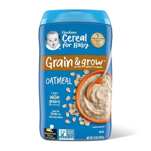 Gerber Grain & grow.  OATMEAL.  454g