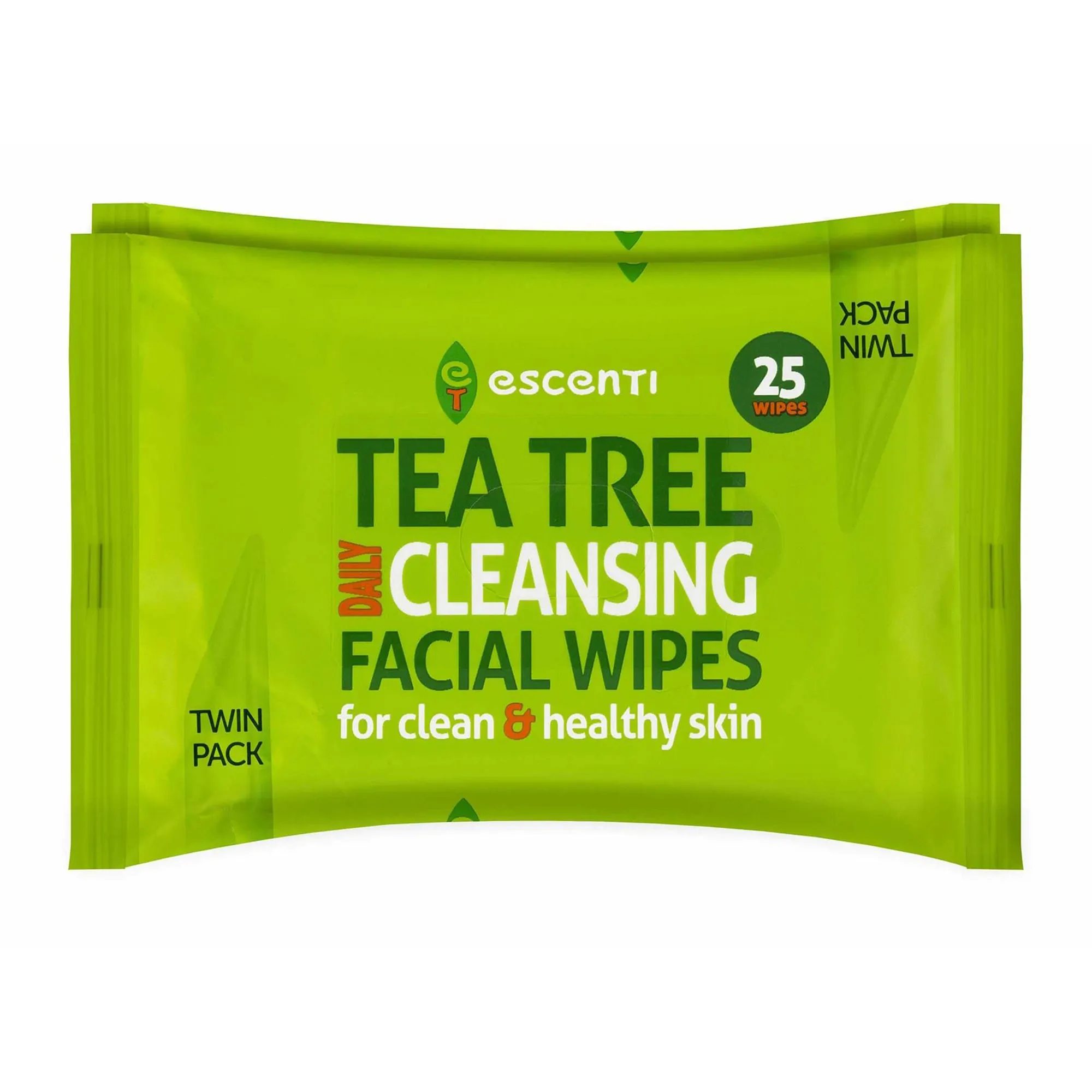 eScenTi TEA TREE E CLEANSING FACIAL WIPES