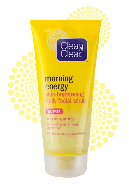 clean & clear morning energy skin brigtening daily facial scrub